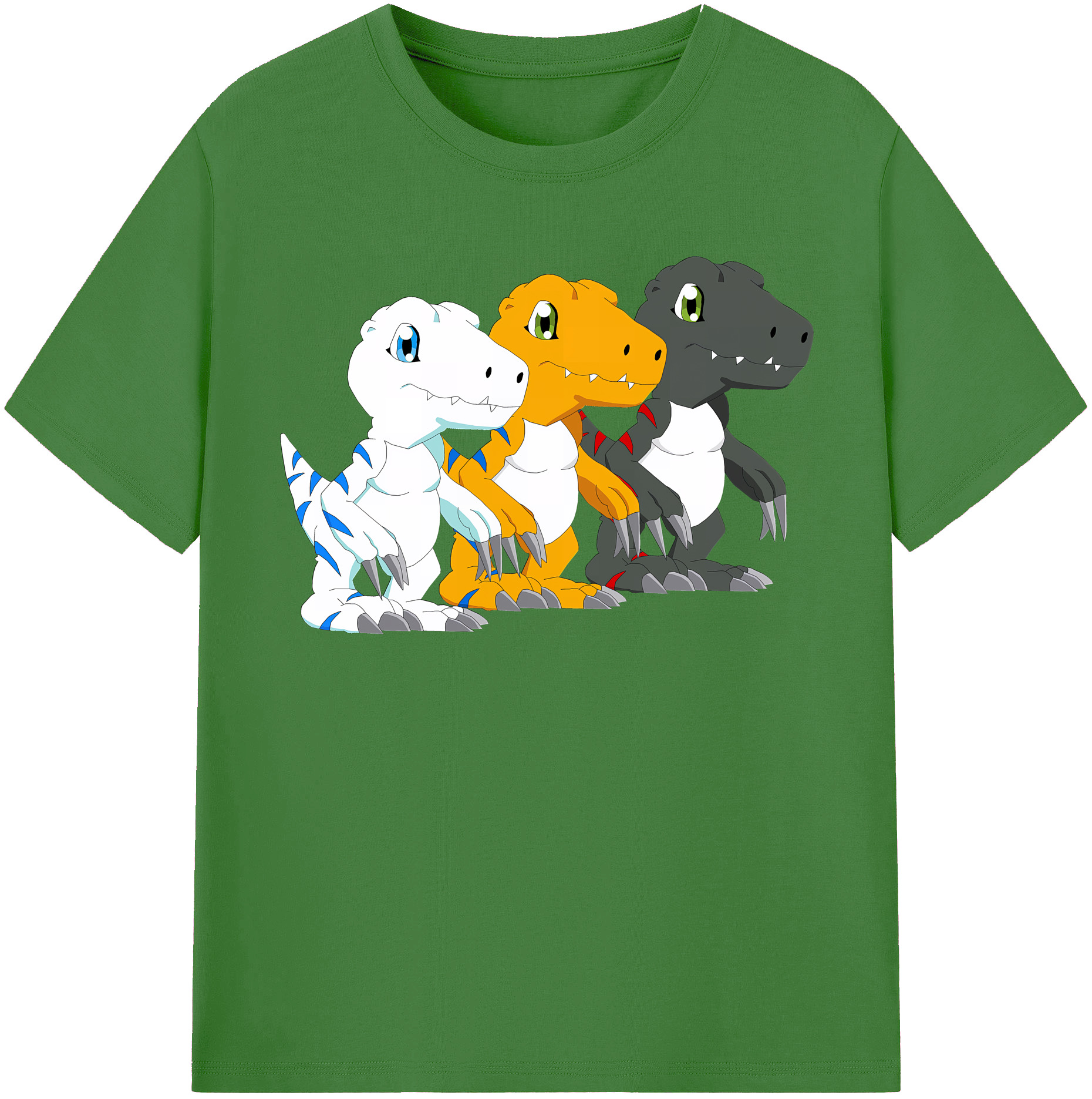 （画像用） Digimon デジタルモンスター/デジモン レディースカジュアルプリントTシャツ（綿100％）